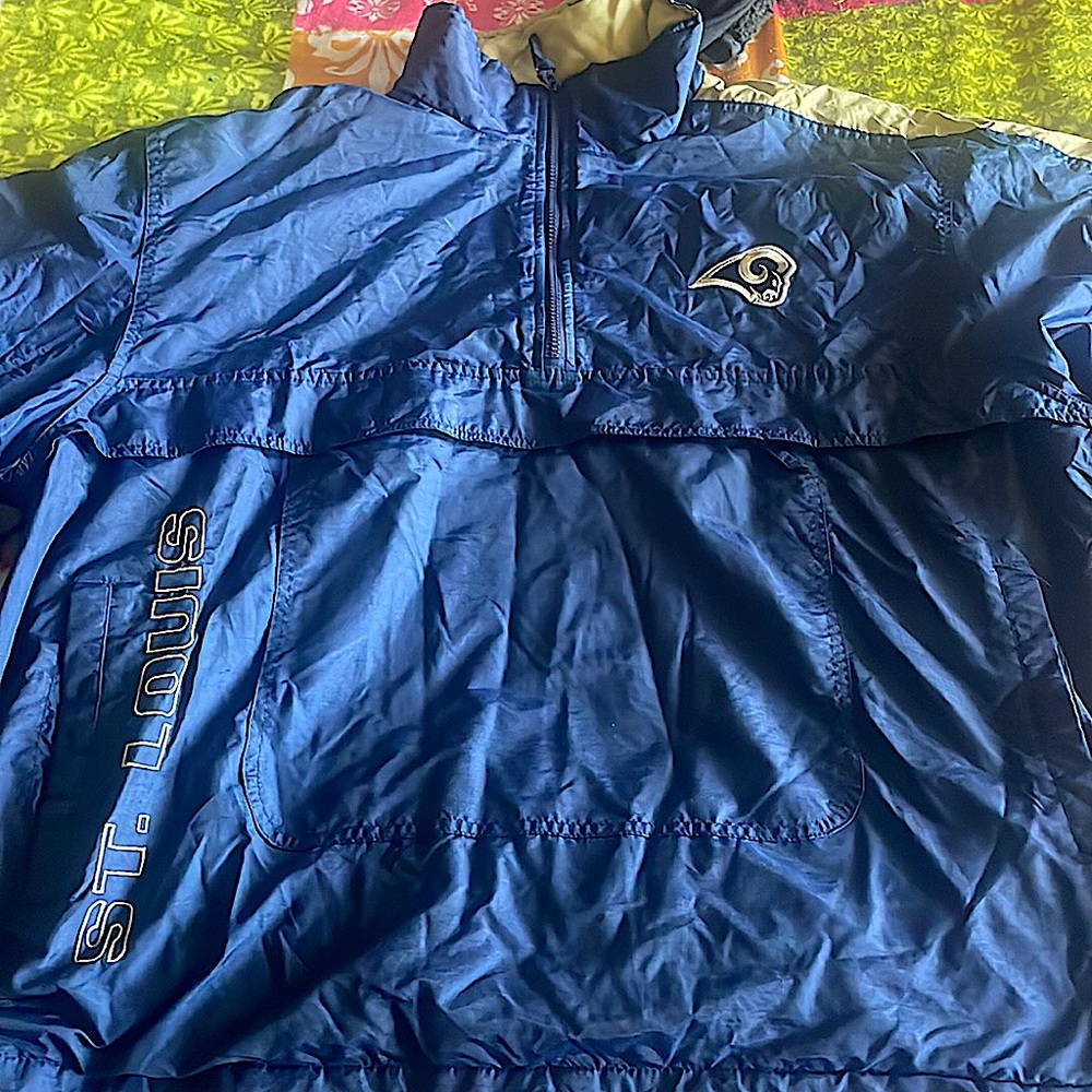 VINTAGE ST. LOUIS RAMS QUARTER-ZIP